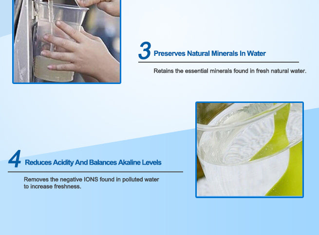 WATER® 16 LITRES PURIFIER WITH THREE WHITE FILTERS - CLEAN AND PURIFY YOUR WATER!