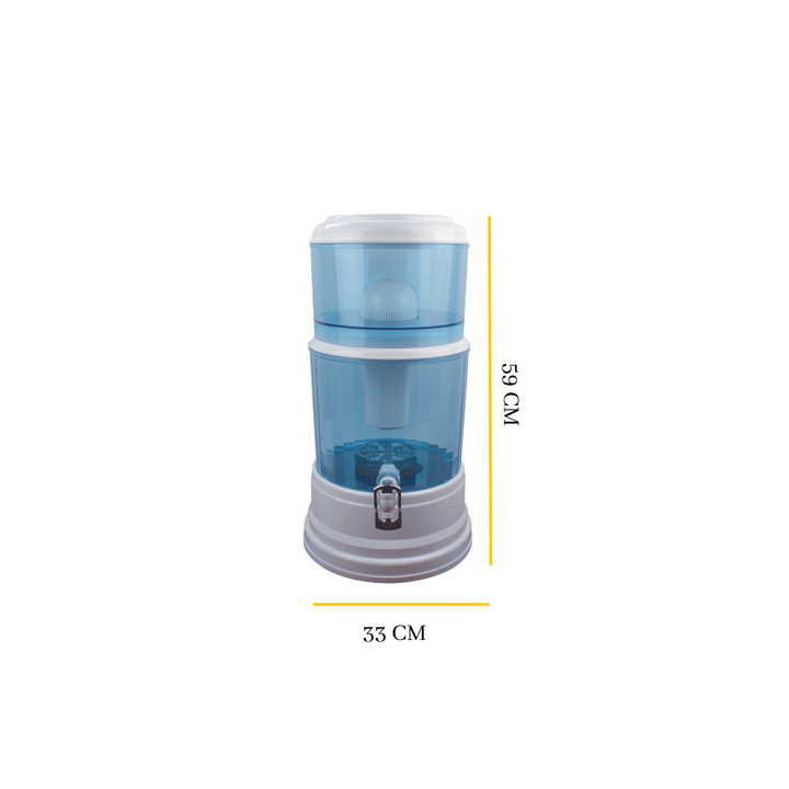 20L WATER PURIFIER WITH 3 WHITE FILTERS AND MAIFAN STONE